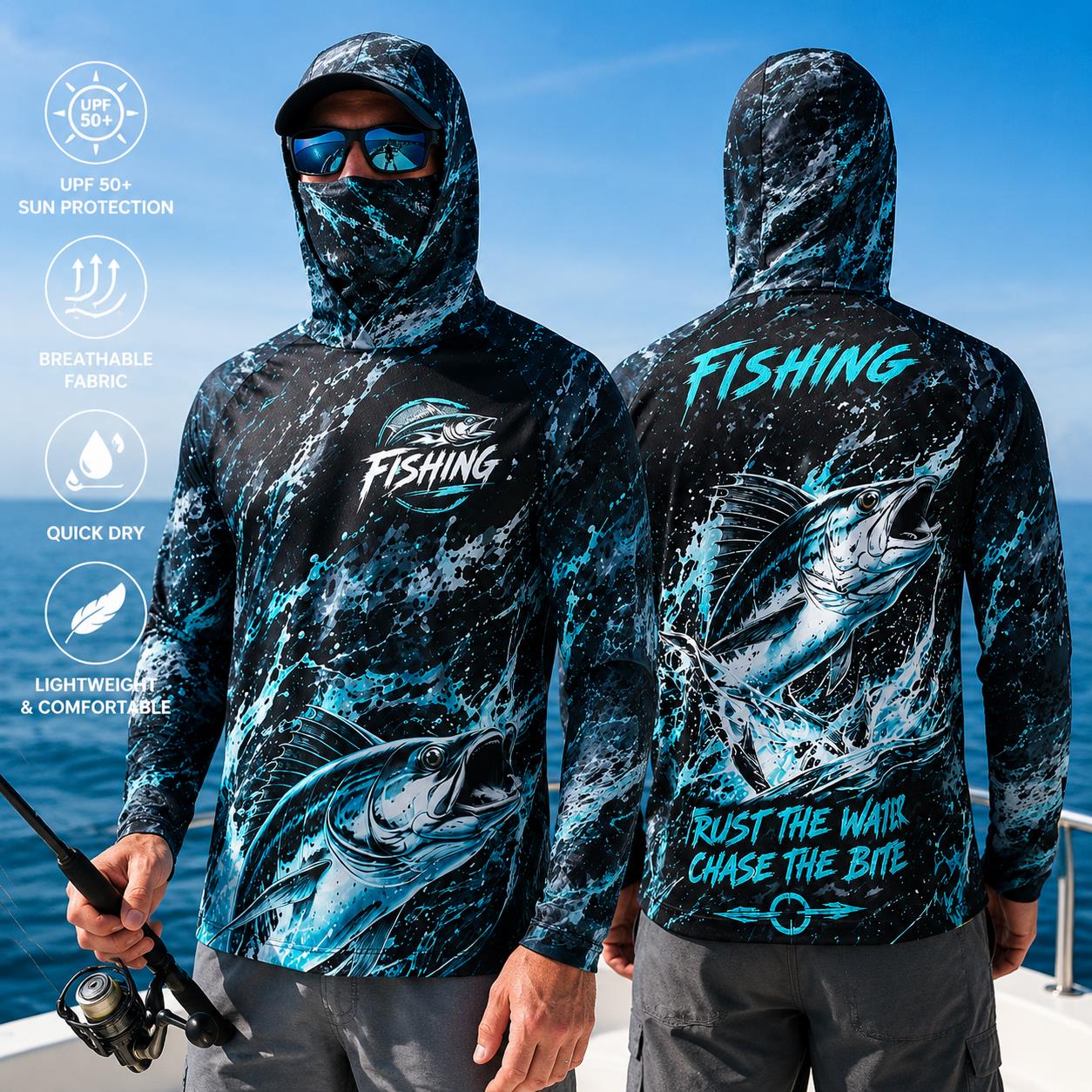 Outdoor Sun Protective Long Sl - Fishing Mask Sun Protection 评论和价格