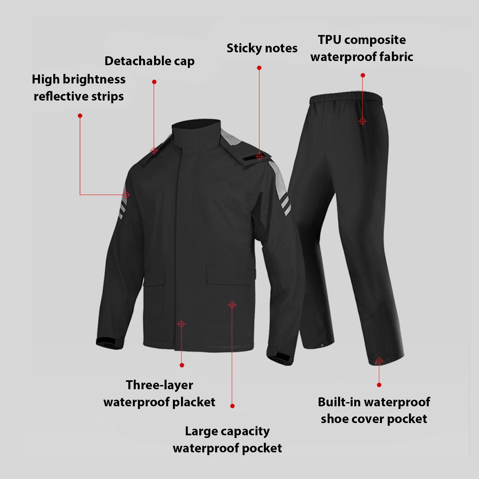 Waterproof Rain Suits for Men  - Fishing Jacket Waterproof 评论和价格