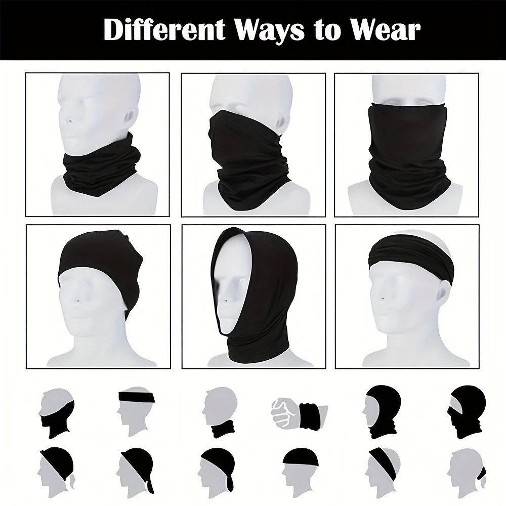 1pc/2pcs Print Neck Gaiter Sca - Fishing Mask Sun Protection 评论和价格