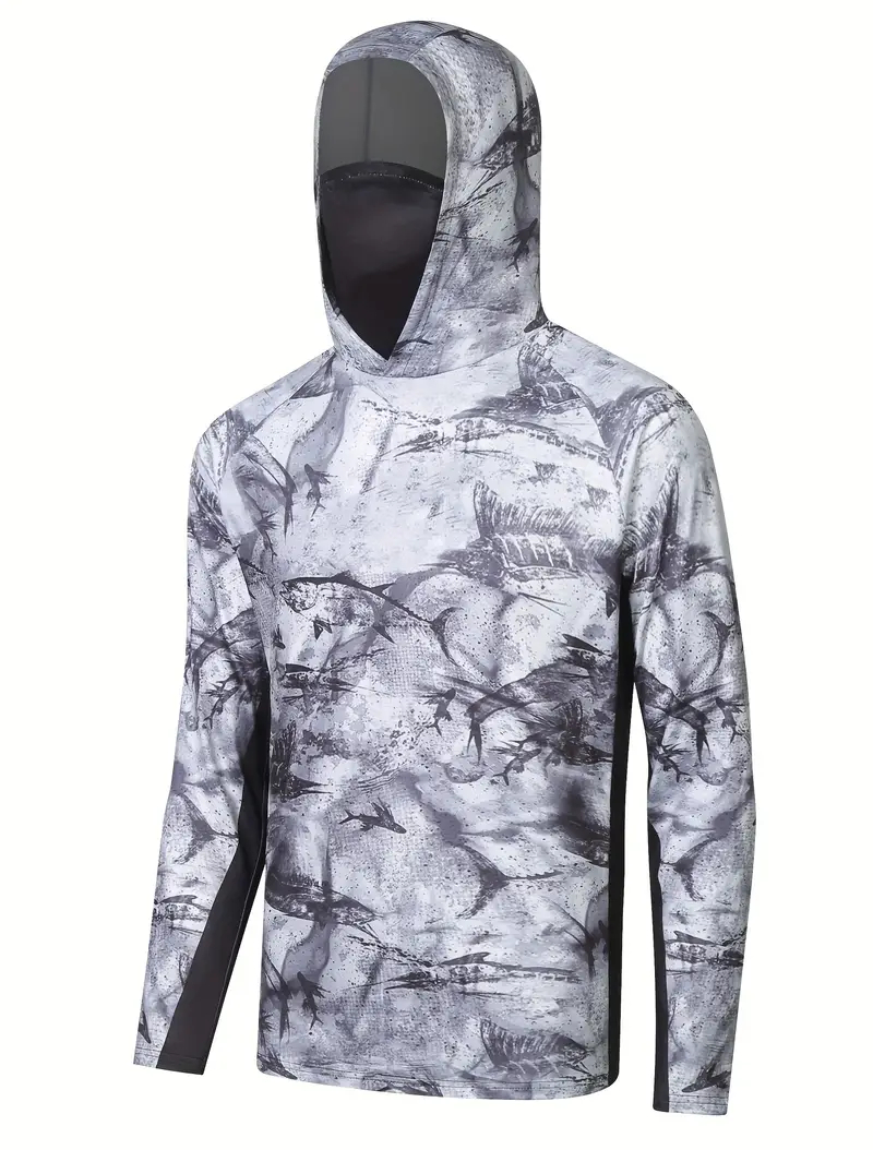 Men Uv Face Mask Fishing Cloth - Fishing Hoodie 评论和价格
