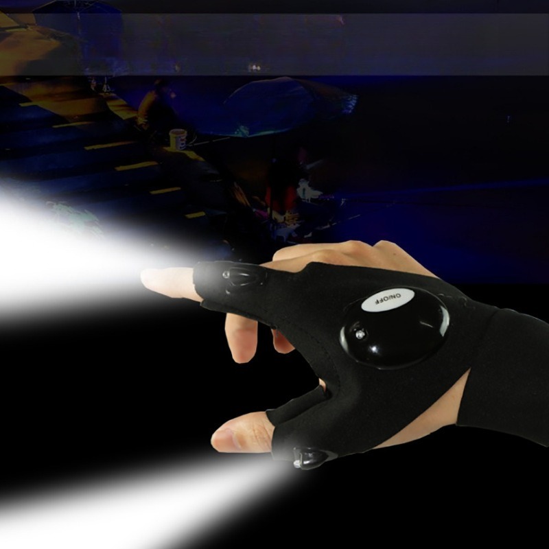 LED Flashlight Luminous Fishin - Fishing Gloves 评论和价格