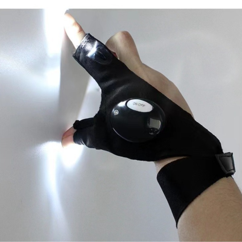 LED Flashlight Luminous Fishin - Fishing Gloves 评论和价格